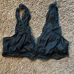 Soma Charcoal Gray Lace Bralette